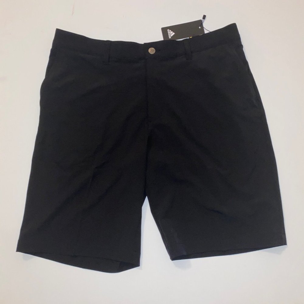 adidas Black Men’s Flat Front Shorts